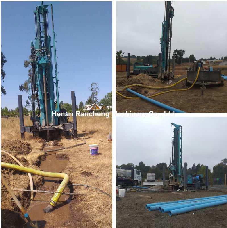 280m Su kuyusu sondajı Rig Dizel Hidrolik Güç CE / ISO Sertifikalı Köy / İriş için