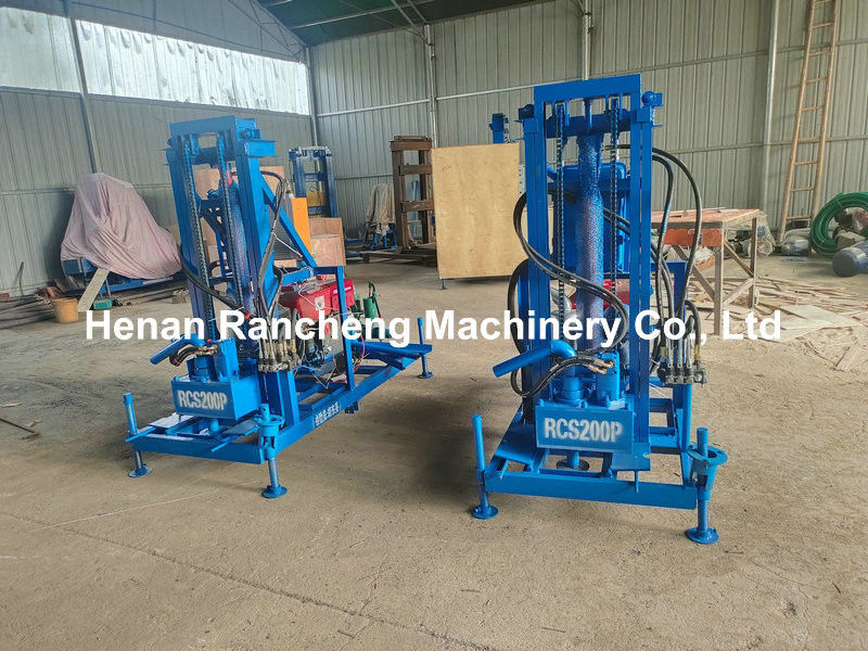 Güçlü taşınabilir su kuyusu delme makinesi 150m delme derinliği ve 450mm çapı için