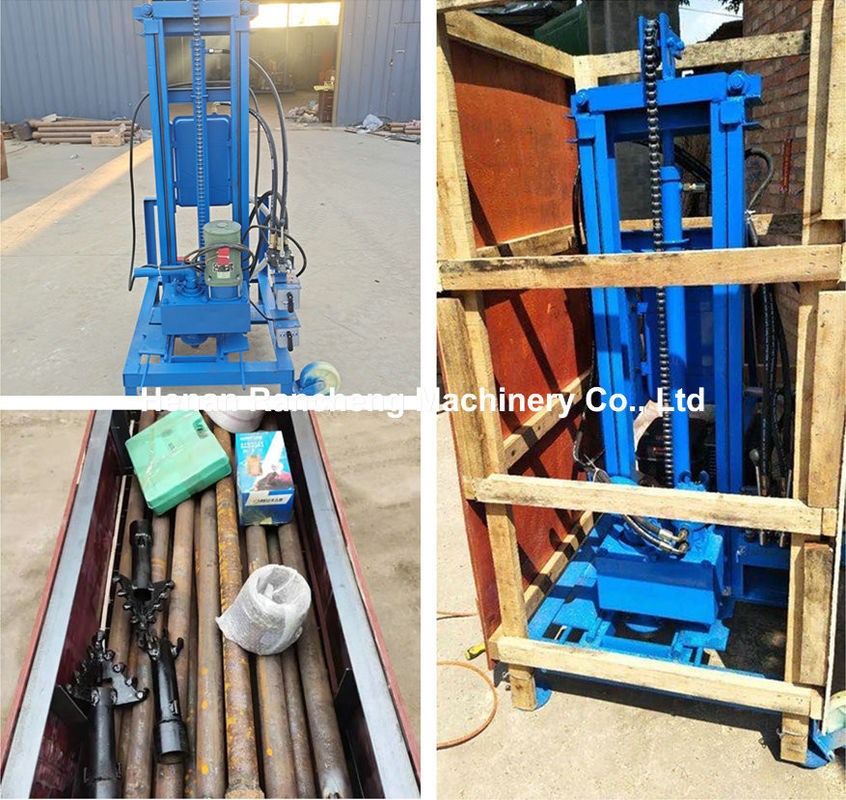 Kavma Derinliği 100m Elektrikli Taşınabilir Su Kuyu Kavma Rig Ana Makine 22HP Motoru ile