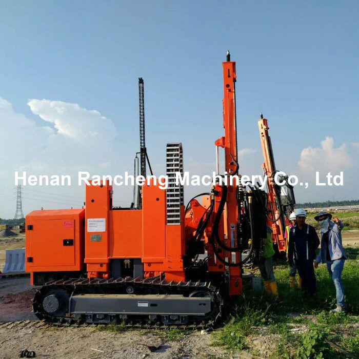 114HP sondaj makinesi / fotovoltaik pil sürücüsü / güneş pilini kurmak için makine / ekipman