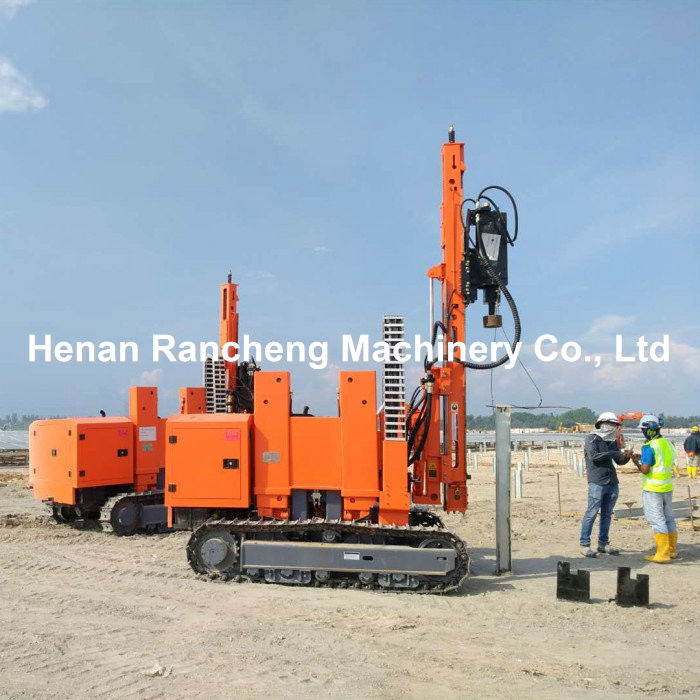 114HP sondaj makinesi / fotovoltaik pil sürücüsü / güneş pilini kurmak için makine / ekipman