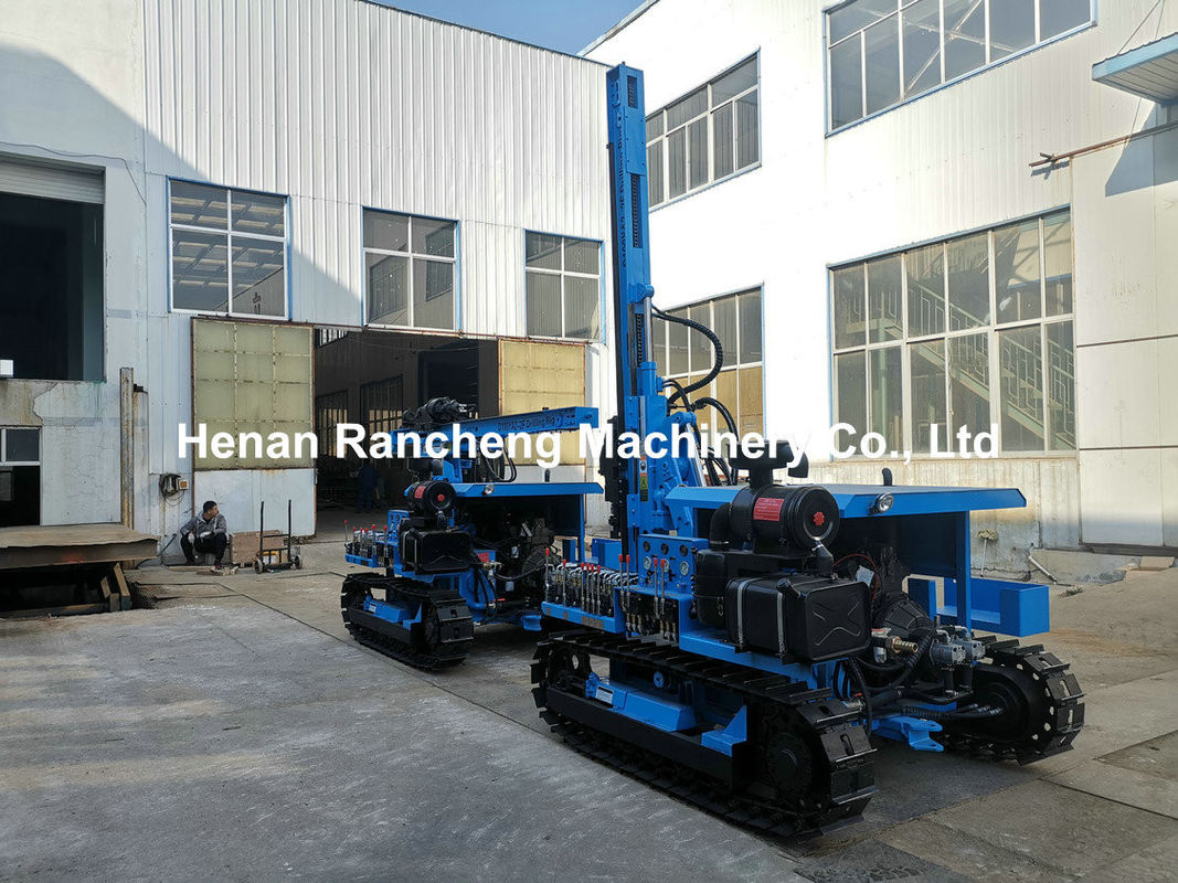 90mm - 140mm Dia DTH sondaj ekipmanı 45kw Dizel motor aşağıda delik sondajı