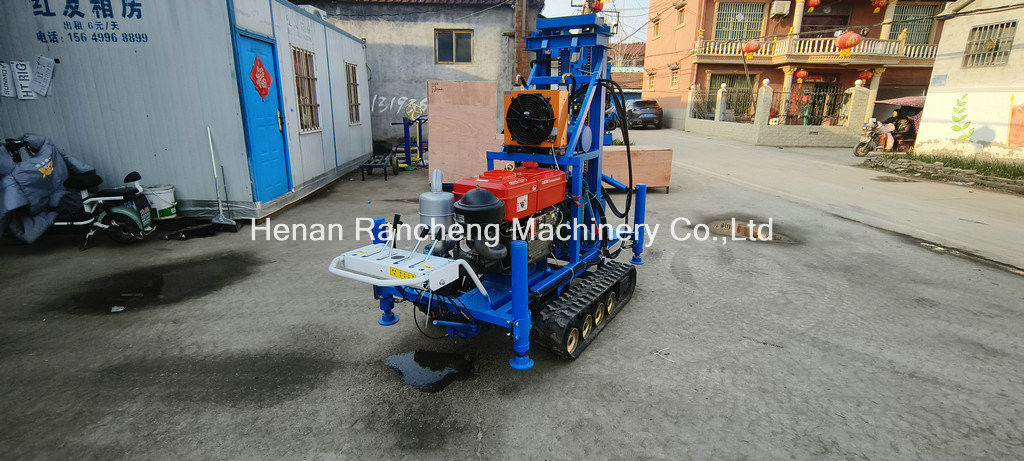 Kauçuk sürünen yerleştirilmiş taşınabilir su kuyusu delme makinesi 150m Derinlik 450mm Diametresi Kolay çalıştırma