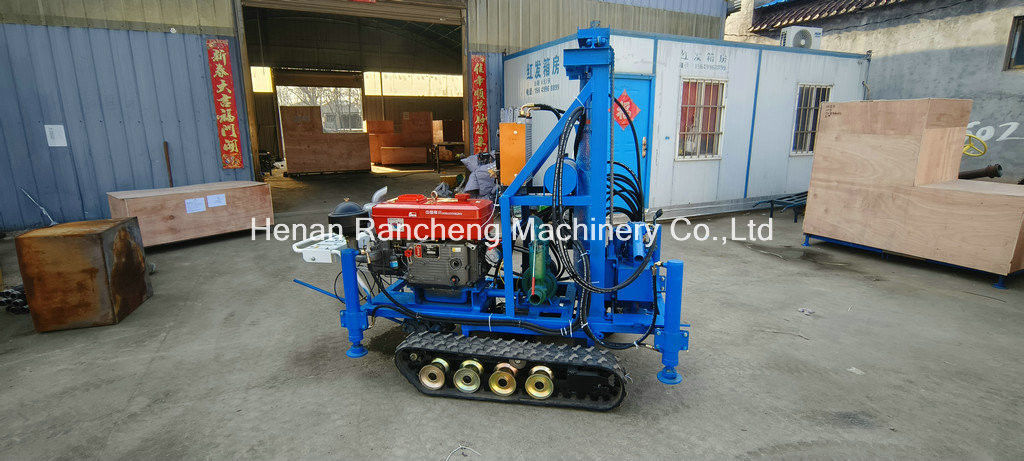 Basit İşlem RCS200C Kauçuk Çamurlu Taşınabilir Borma Rig 150m Derinliği 450mm Diametresi