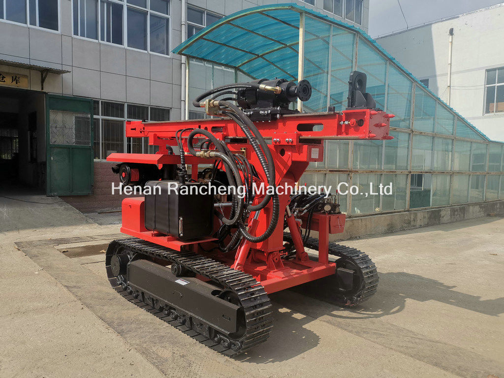 RC130Y Hidrolik Gezgin Yığın Borma Makinesi 30m vida Güneş Yığın Sürücüsü Yığın Borma Rig