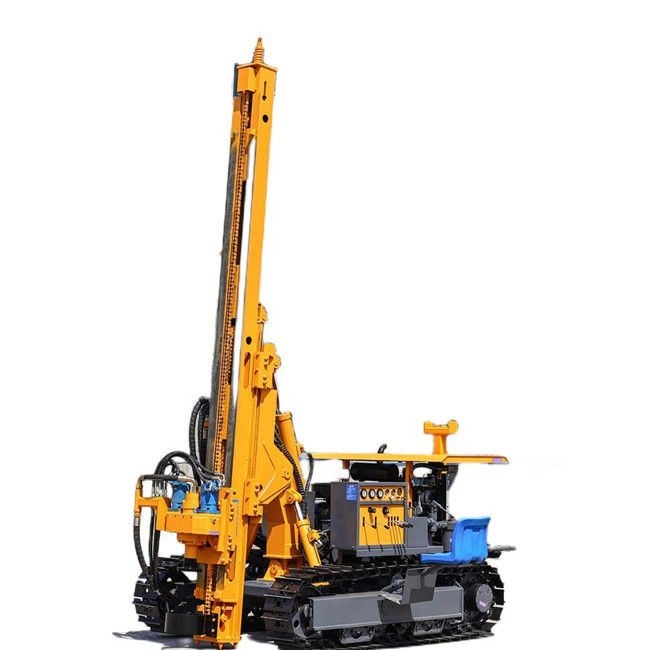 150m Bor Derinliği 90 - 200mm Bore Dia Güneş Topu Sürücüsü 75KW Crawler Drilling Rig