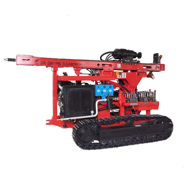 RC130Y Hidrolik Gezgin Yığın Borma Makinesi 30m vida Güneş Yığın Sürücüsü Yığın Borma Rig