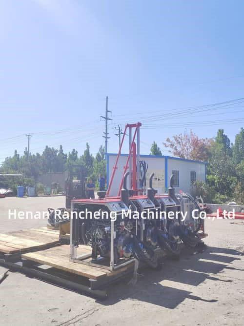 Üst Sürücü Dönüş Başı Hidrolik Çekirdek Kuyruklama Rig Taşınabilir Çekirdek Kuyruklama Ekipmanı 480m Derinlik ve Maksimum Döner