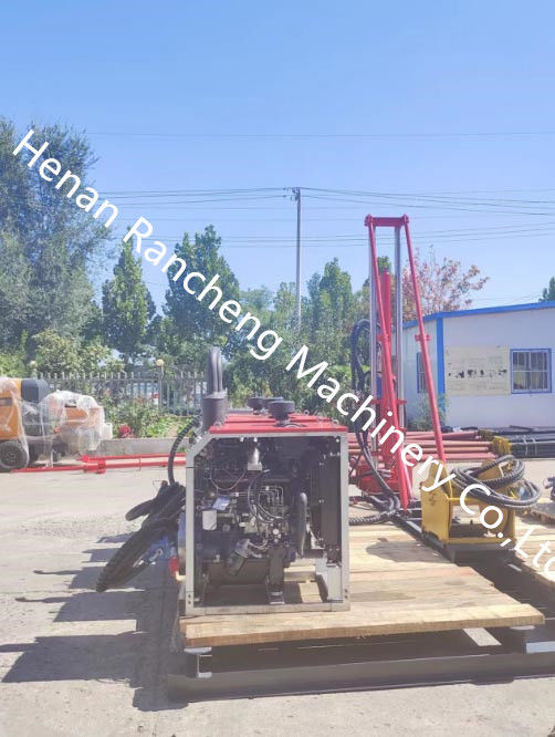 100-240RPM vinç değerli döner hızı Küçük çekirdek sondaj makinesi Yoğunluk sondajı için taşınabilir çekirdek sondaj ekipmanları