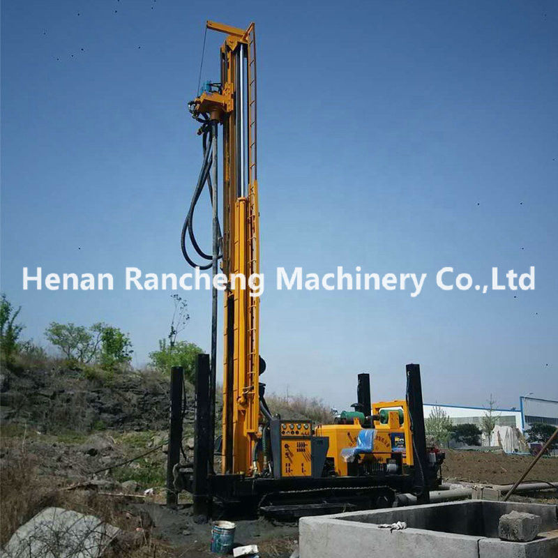 Crawler Montajlı RCF350C 350m Derin Su Kuyu Kuyu Kuyruklama Rig Hidrolik Kolay Çalışma Su Kuyu Kuyruklama Makinesi