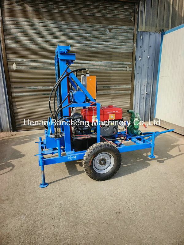 150m delme derinliği 450mm delme deliği çapı ile taşınabilir su kuyusu delme makinesi