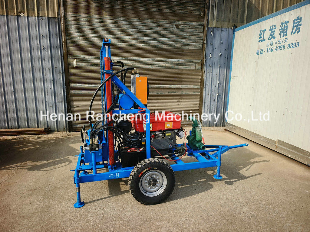 150m delme derinliği 450mm delme deliği çapı ile taşınabilir su kuyusu delme makinesi