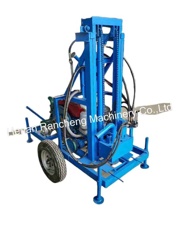 Güçlü taşınabilir su kuyusu delme makinesi 150m delme derinliği ve 450mm çapı için