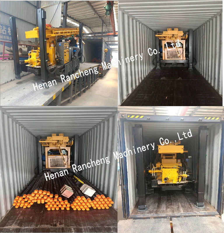 118kw Dizel Motoru Hava DTH Sondaj Rig 450m Derin Su Kuyu Sondaj Rig / Maden Sondaj Rig Makinesi