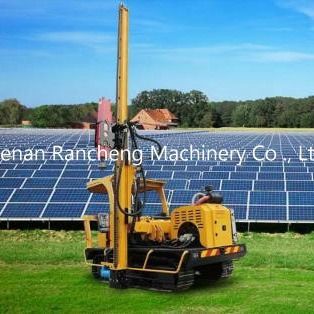 39KW motorlu güneş pil sürücüsü 170 cm sondaj derinliği 2600 mm sondaj yüksekliği