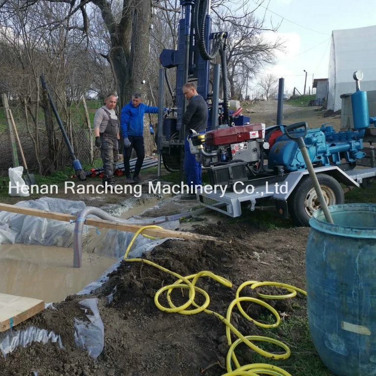 180m Borluk Su Kuyu Kuyu Kuyruk Makinesi / Mini Boyutlu Su Kuyu Kuyruk Makinesi