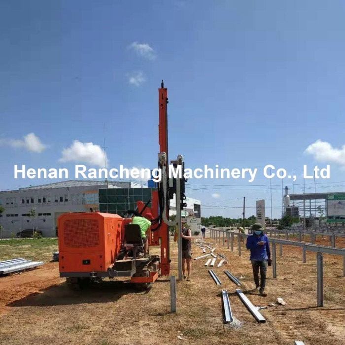 Hidrolik sondaj cihazı RC260Y modeli hem rotary sondaj hem de ramming ramming başı Max 6m ramming boru için