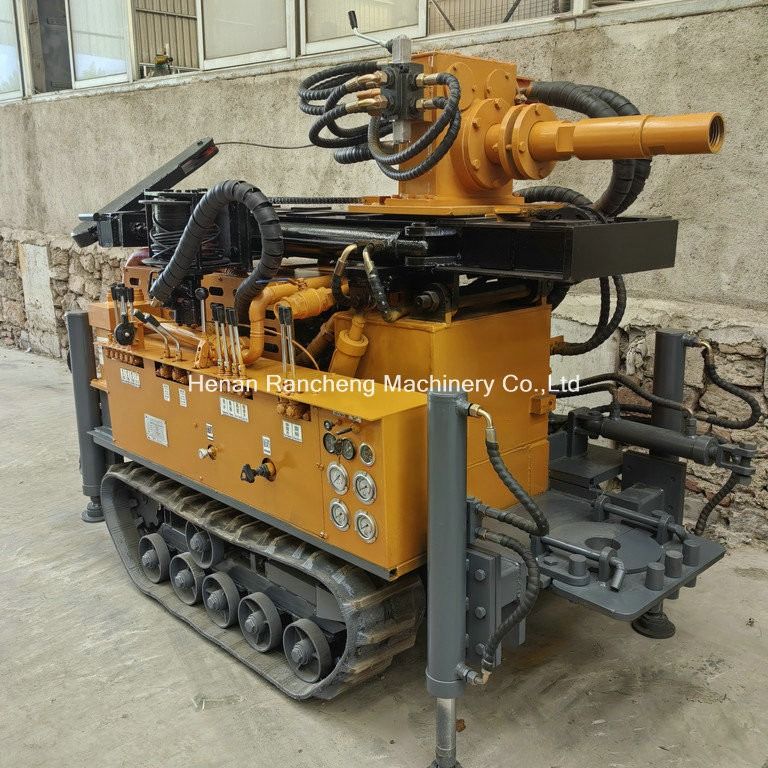 180m Pnömatik Su Kuyu Kuyuları Kuyuları Çok fonksiyonlu Sürünen 55KW Quanchai Dizelli Kuyular