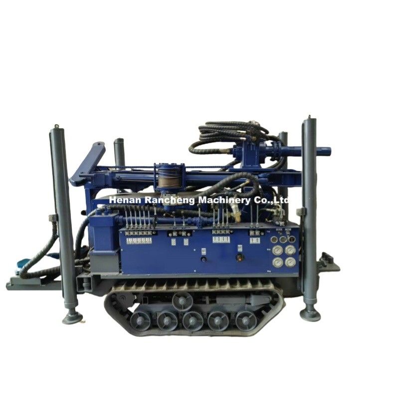 Derinliği 180m Mini Crawler Boruçuluk Kuyruklama Makinesi 77.3KW dizel motoru ile