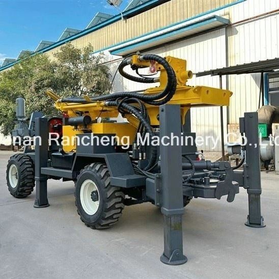 220 metrelik su kuyusu delme teçhizatı 65 kW Quanchai motoru ve 13 ton kaldırma gücü ile