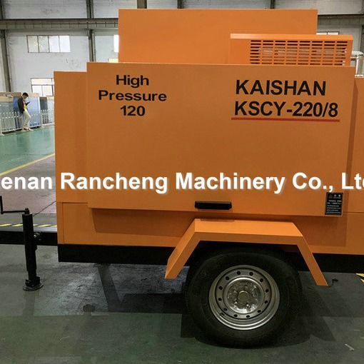 KSCY220/8 Hava Kompresörü 75HP Dizel Motor vida taşınabilir hava kompresörleri