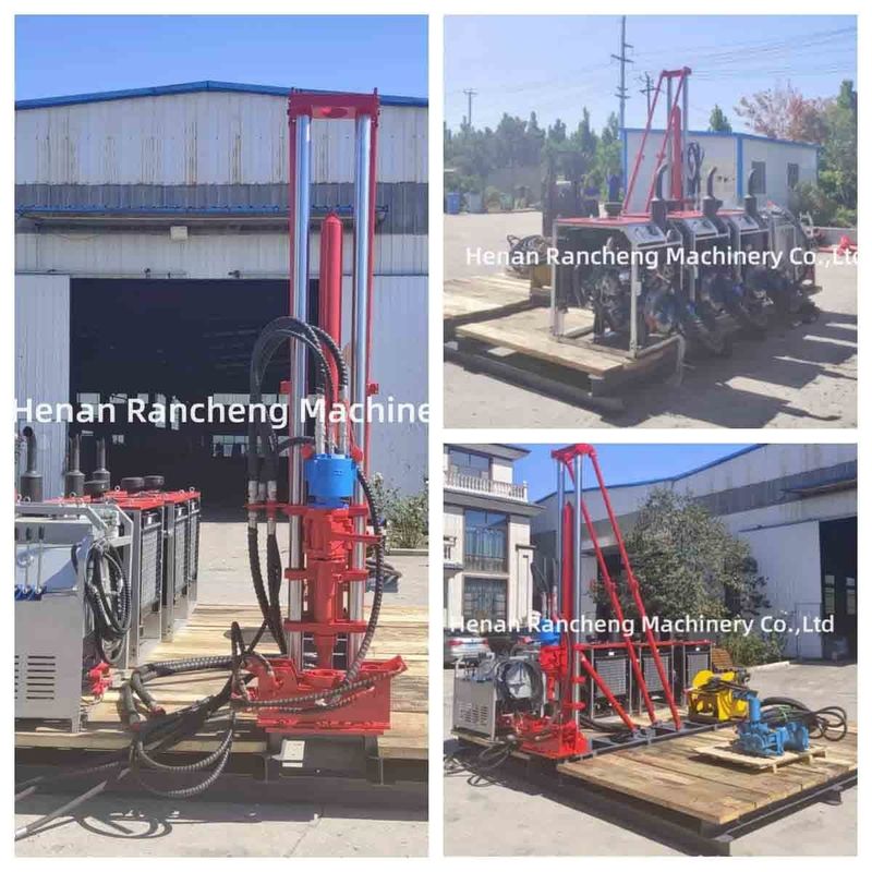 Kömür Madenleri Keşif Yükseltme Borma Makinesi RCK400P Tam Hidrolik Taşınabilir Küçük Derin Su Boru Çekirdek Borma Rig
