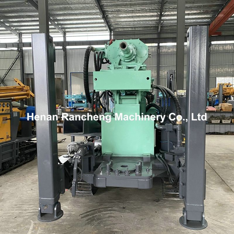 Çukur Derinliği 350m Su Deliği Kuyu Kuyruklama Rig Makinesi 91KW Yuchai Motoru ile