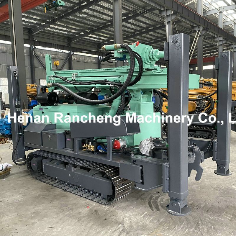 Çukur Derinliği 350m Su Deliği Kuyu Kuyruklama Rig Makinesi 91KW Yuchai Motoru ile