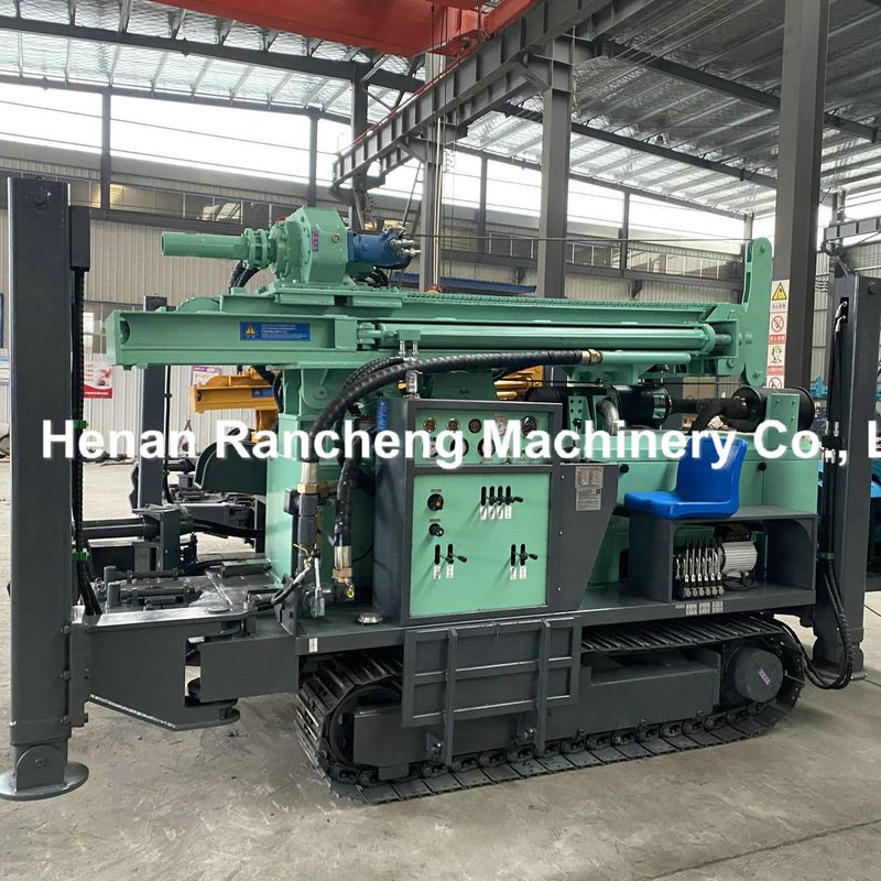 Çukur Derinliği 350m Su Deliği Kuyu Kuyruklama Rig Makinesi 91KW Yuchai Motoru ile