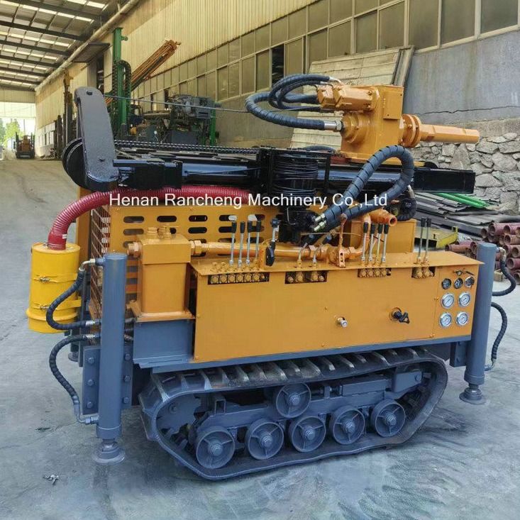 180m Pnömatik Su Kuyu Kuyuları Kuyuları Çok fonksiyonlu Sürünen 55KW Quanchai Dizelli Kuyular