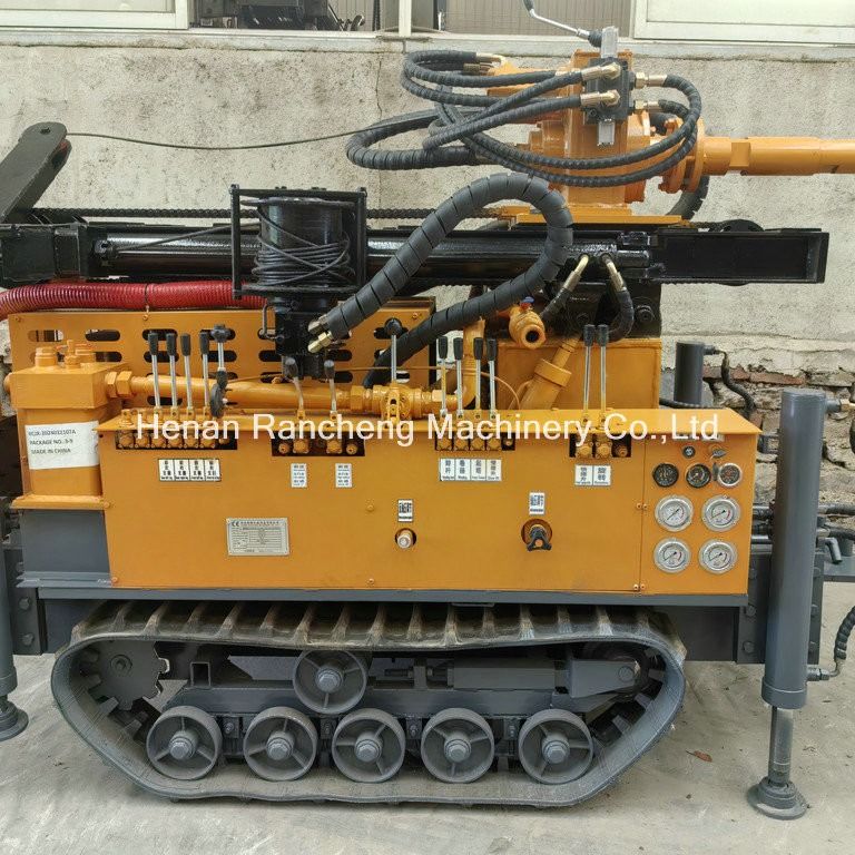 180m Pnömatik Su Kuyu Kuyuları Kuyuları Çok fonksiyonlu Sürünen 55KW Quanchai Dizelli Kuyular