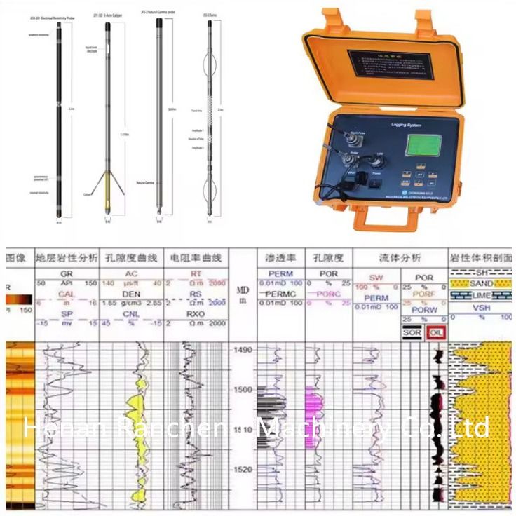 Çukur Kaynaklama Ekipmanı RCQ-2D Dijital Kaynaklama Sistemi JDX-2Dr Doğal Gamma Elektrik Direnci Sondu