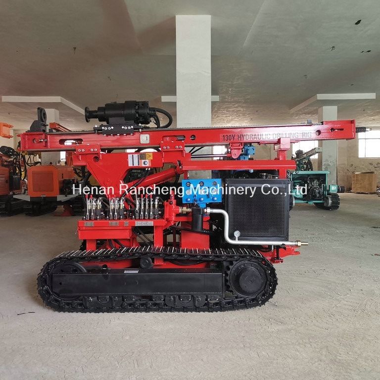RC130Y Solar Pile Driver bir aşağı delik delme teçhizat makinesi ve delme çapı 400mm