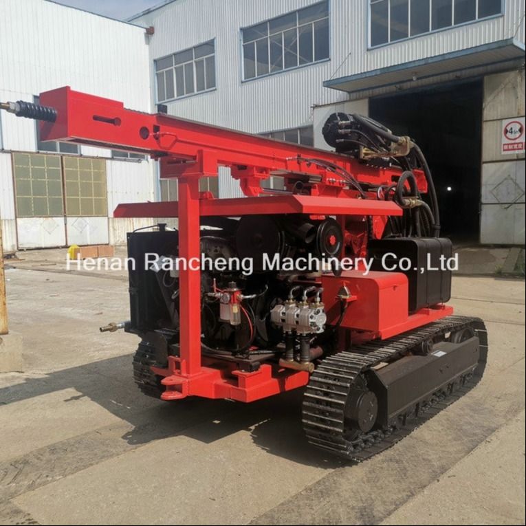 RC130Y Solar Pile Driver bir aşağı delik delme teçhizat makinesi ve delme çapı 400mm