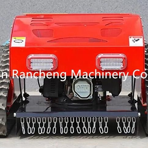 Sürünen tip dört tekerlekli hibrit uzaktan kumanda çim biçme makinesi (benzinli motor + elektrikli motor)