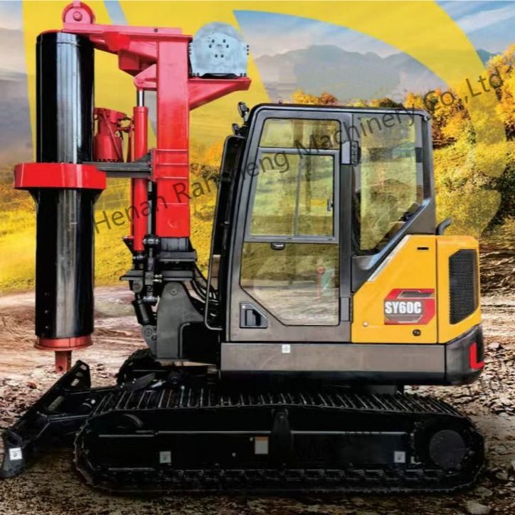 RCQ-10C Hidrolik Mini Yükçülük 10m Derinlik 36KW Kubota Motoru ile Sany SY60C Ekskavatör Şasi