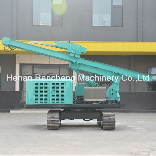 Toprağı çalıştırmak Fotovoltaik hidrolik sürünen güneş pil sürücüsü RC240Y hidrolik ramming güneş pil makinesi