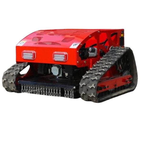 Crawler Tipi Dört Tekerlekli Hibrit Uzaktan Kumanda Çim Kısıcı 8 HP Benzin Motoru