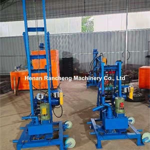 Kavma Derinliği 100m Elektrikli Taşınabilir Su Kuyu Kavma Rig Ana Makine 22HP Motoru ile