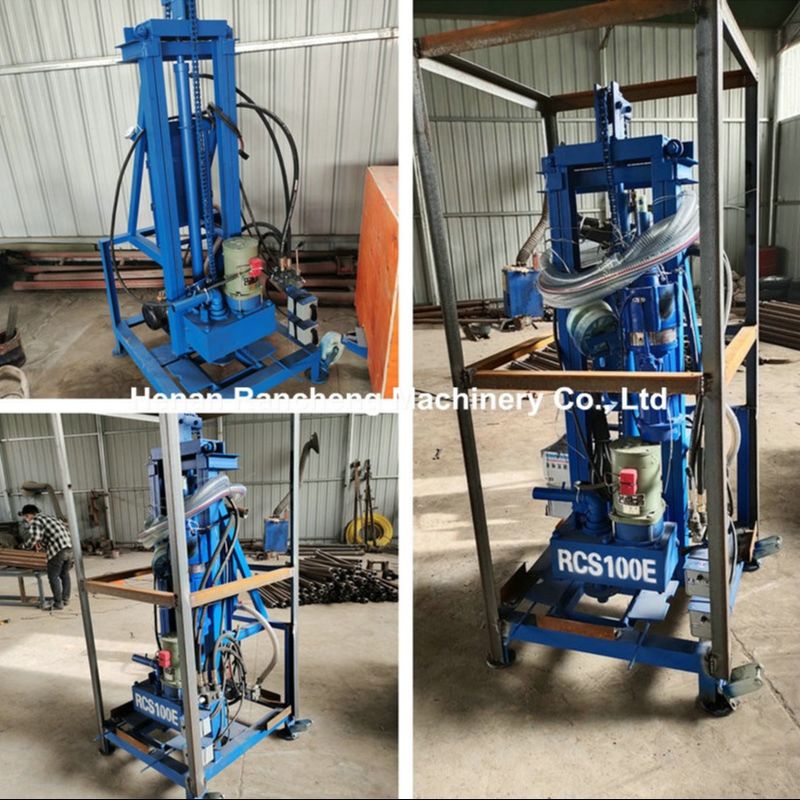 100 metre derinlik elektrikli taşınabilir su kuyusu sondajı 22 HP motorlu 40 kg maksimum yük