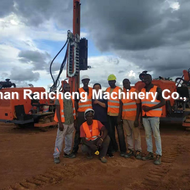 Hidrolik sondaj cihazı RC260Y modeli hem rotary sondaj hem de ramming ramming başı Max 6m ramming boru için