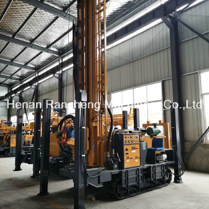 Crawler Montajlı DTH Borma Rig 500m Dizel Motoru Su Kuyu Borma Rig Bor delik makineleri Hava Borma Makinesi