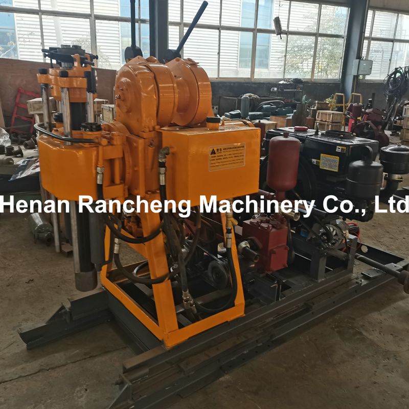 200m Derinlikli Hidrolik Küçük Boruçuluk Boğazlama Rig Mutil 20HP dizel motorlu fonksiyonel sondaj makinesi