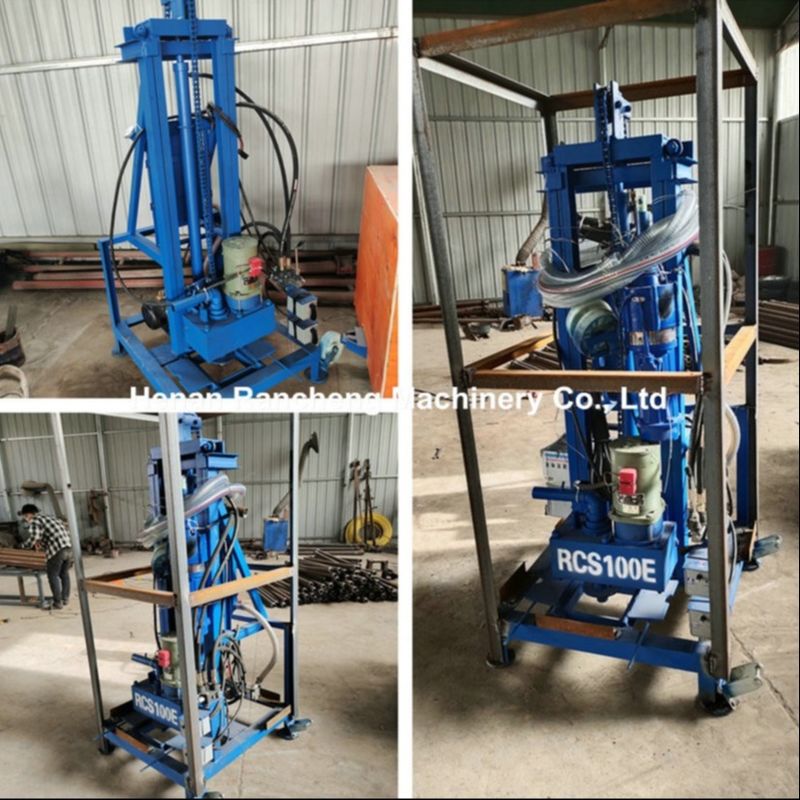100 metre derinlik elektrikli taşınabilir su kuyusu sondajı 22 HP motorlu 40 kg maksimum yük