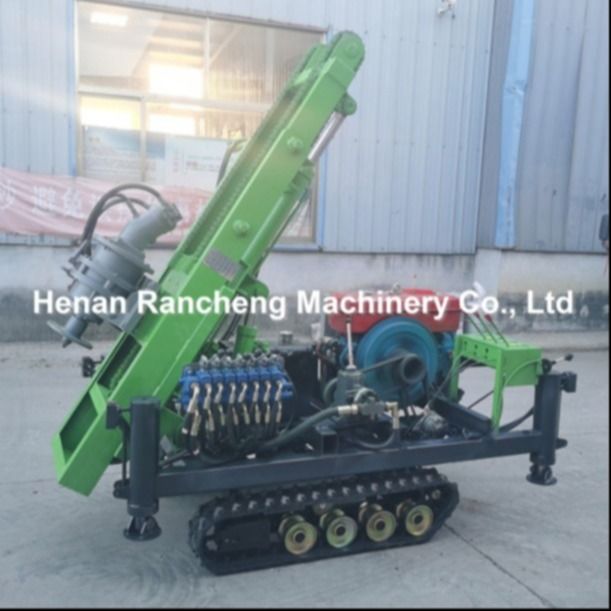 RCKM-30s Küçük Hidrolik Kazık Çakma Makinesi, Güneş Enerjisi Kazık Montajı İçin 28HP Benzinli Motorla Donatılmış, Verimli ve Hassas