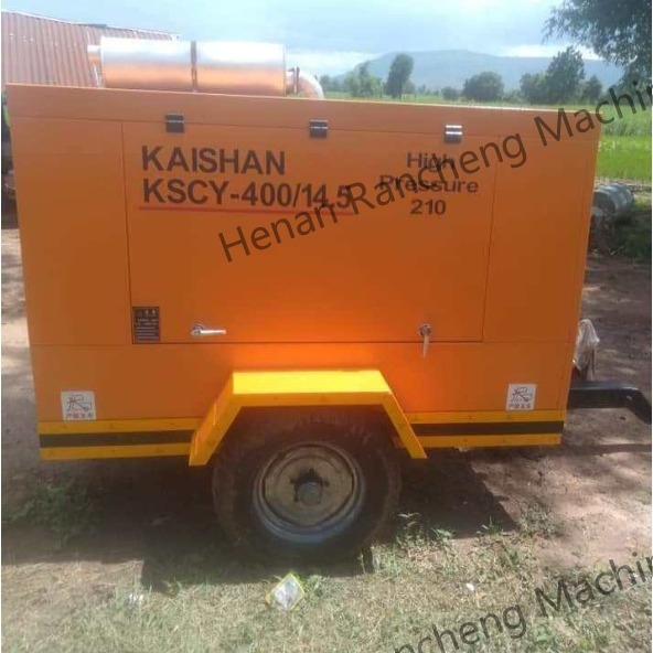 KSCY-400/14.5K 400cfm Dizel Taşınabilir Vuruşlu Cummins Motorlu Hava Kompresörü