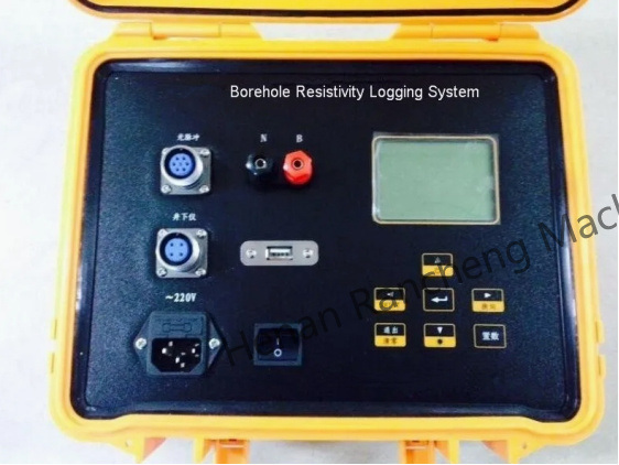 300m Jeofizik Ekipman Kuyu Sondaj Su Kuyusu Log Aracı Görünür Direnç Ölçme Kayıt Sistemi