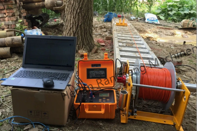 300m Jeofizik Ekipman Kuyu Sondaj Su Kuyusu Log Aracı Görünür Direnç Ölçme Kayıt Sistemi