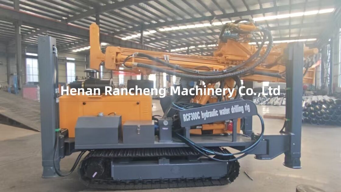 300m Borun Derinliği Su Kuyuları Sürücü Tipi Borma Rig Makinesi 85KW Yuchai Motoru