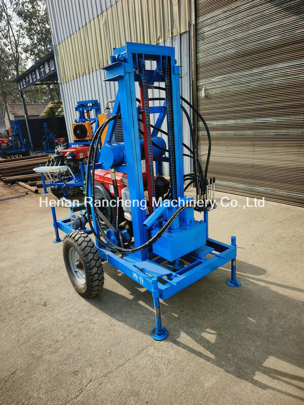 150m delme derinliği 450mm delme deliği çapı ile taşınabilir su kuyusu delme makinesi